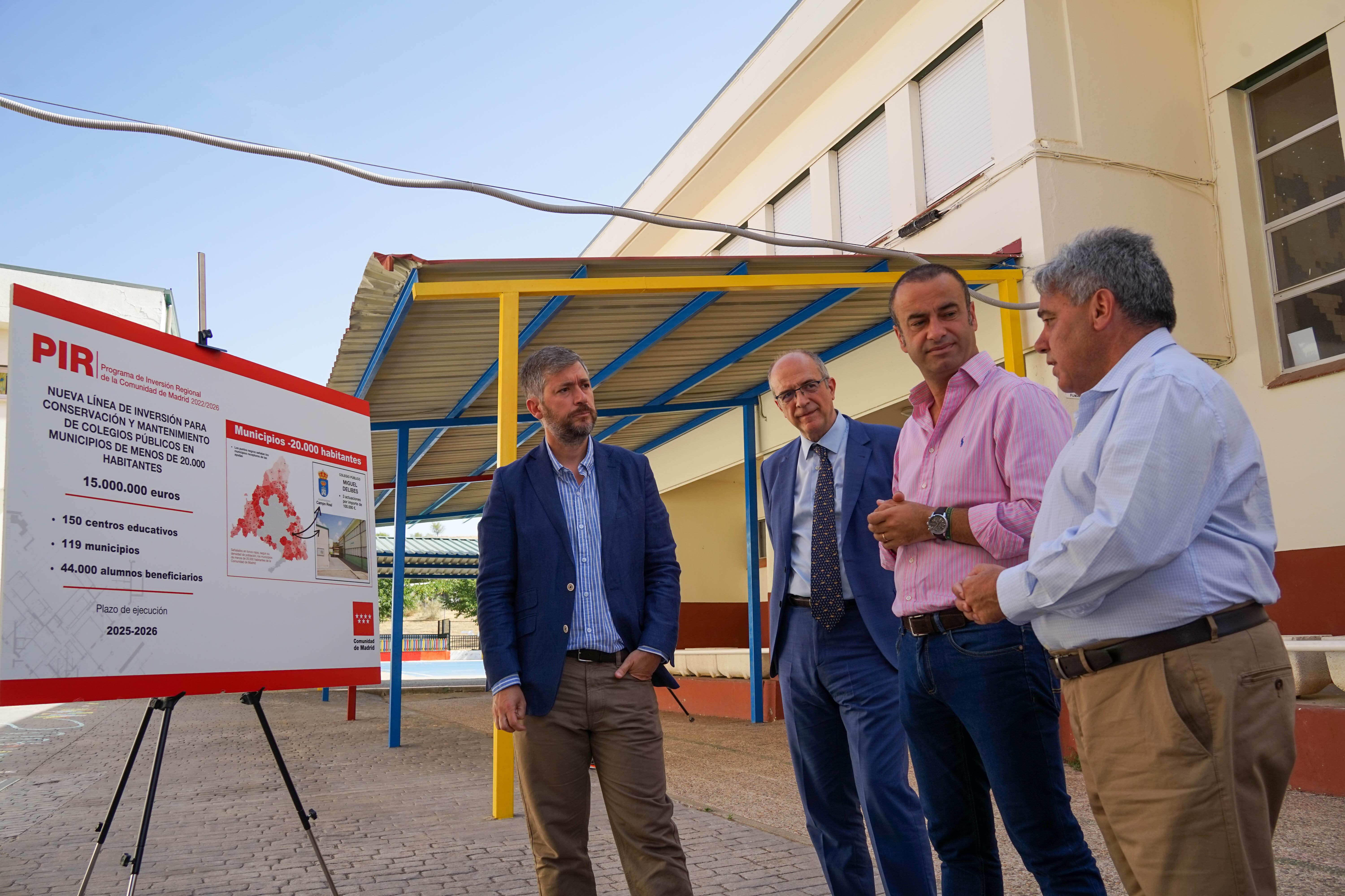 La Comunidad de Madrid destina 100.000 euros a la mejora del CEIP ‘Miguel Delibes’ 