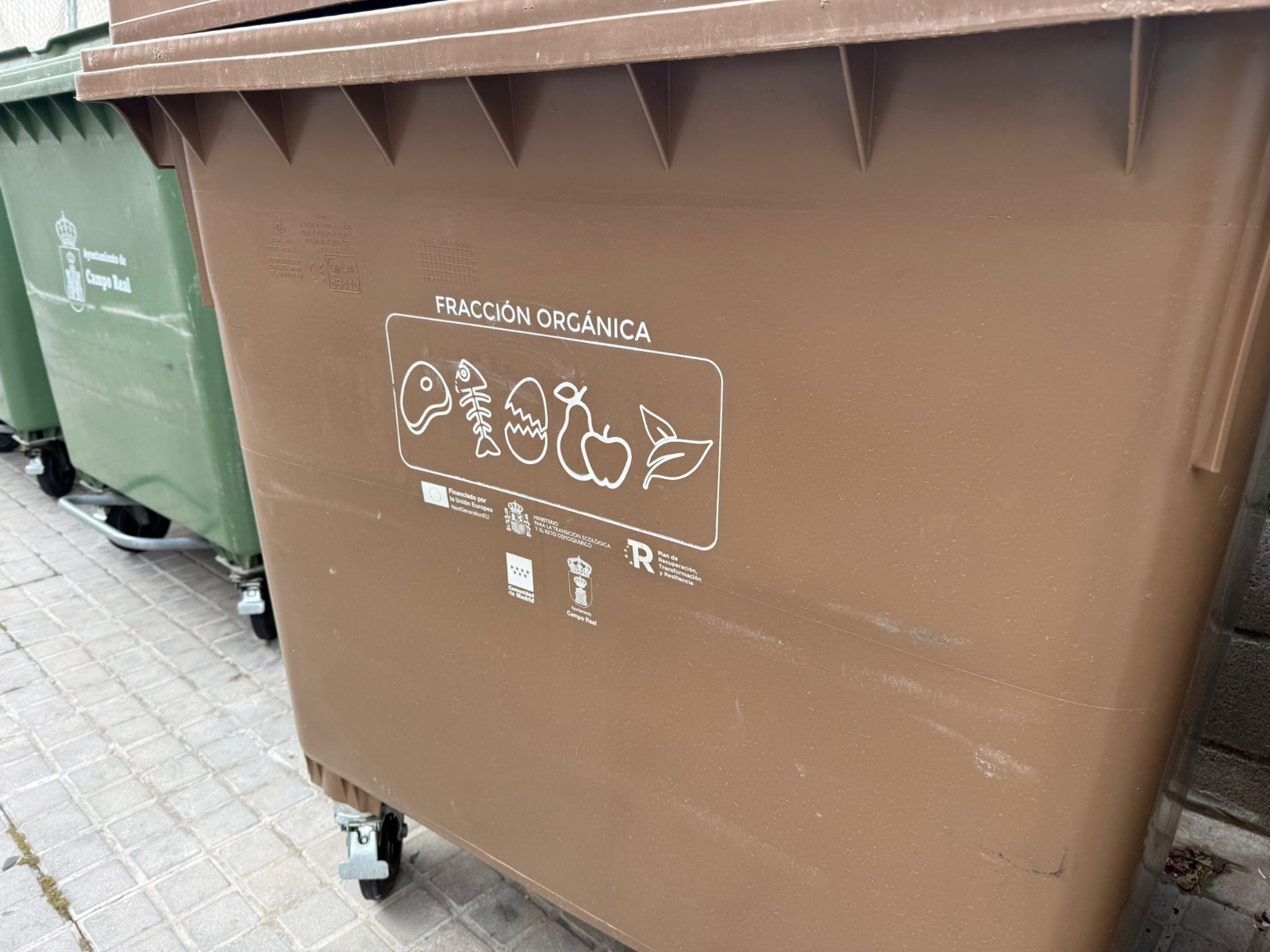 Campo Real triplica la recogida de residuos orgánicos en los primeros seis meses del contenedor marrón