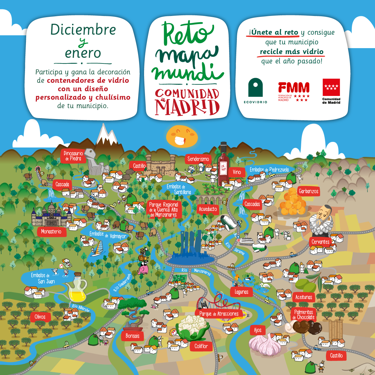 Campo Real se prepara para revalidar el Reto Mapamundi de Ecovidrio