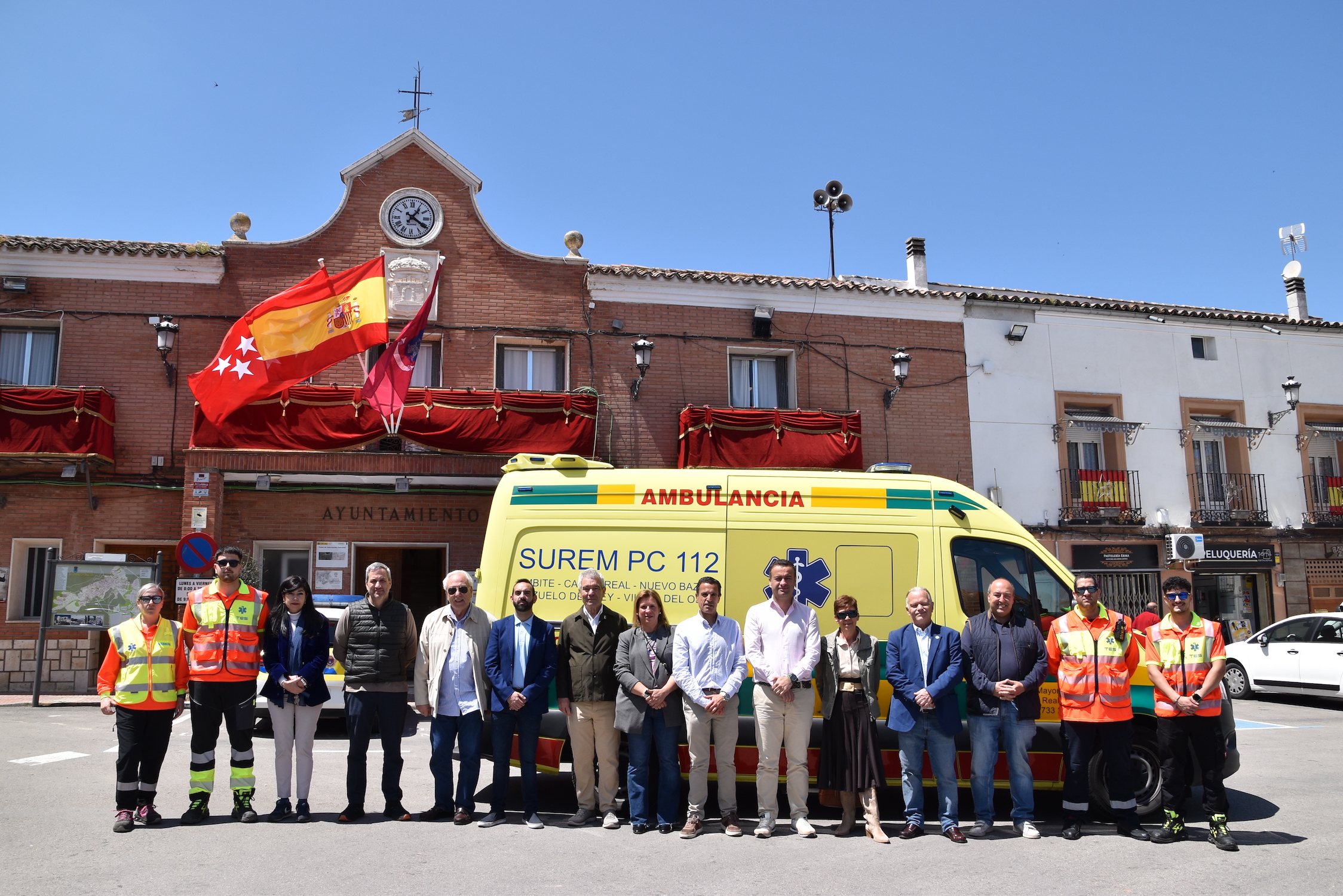 SUREM 112 presenta su nueva ambulancia para dar servicio a los 18.500 habitantes de la mancomunidad