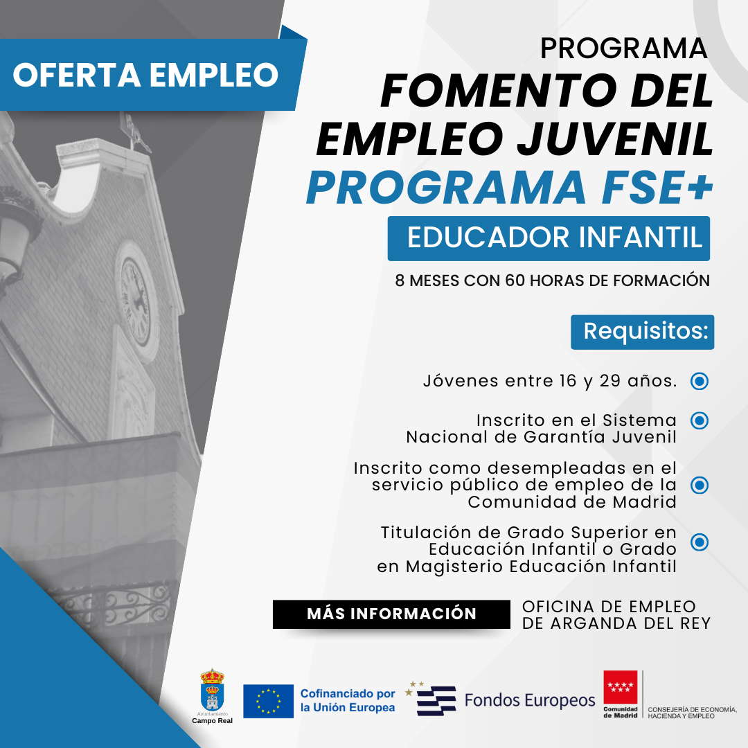 Programa de Fomento del Empleo Juvenil FSE+